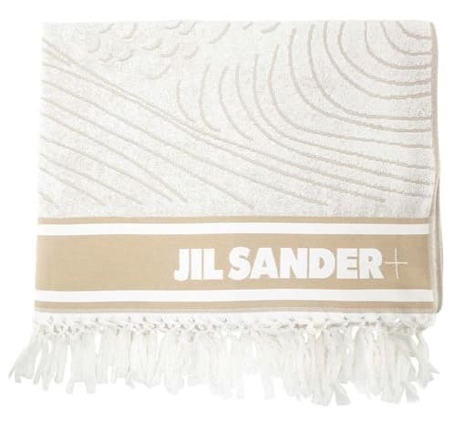 Jil Sander Logo-Tape Cotton Beach Towel – $304.37