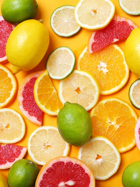 Simmer Peeled Citrus Fruits.