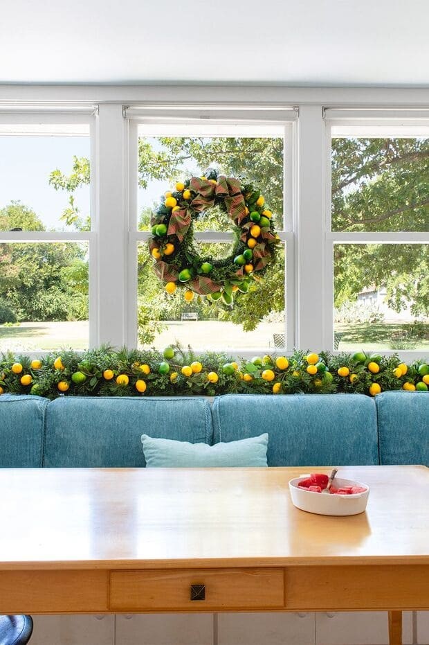 A Citrus Wreath for warmer climates.