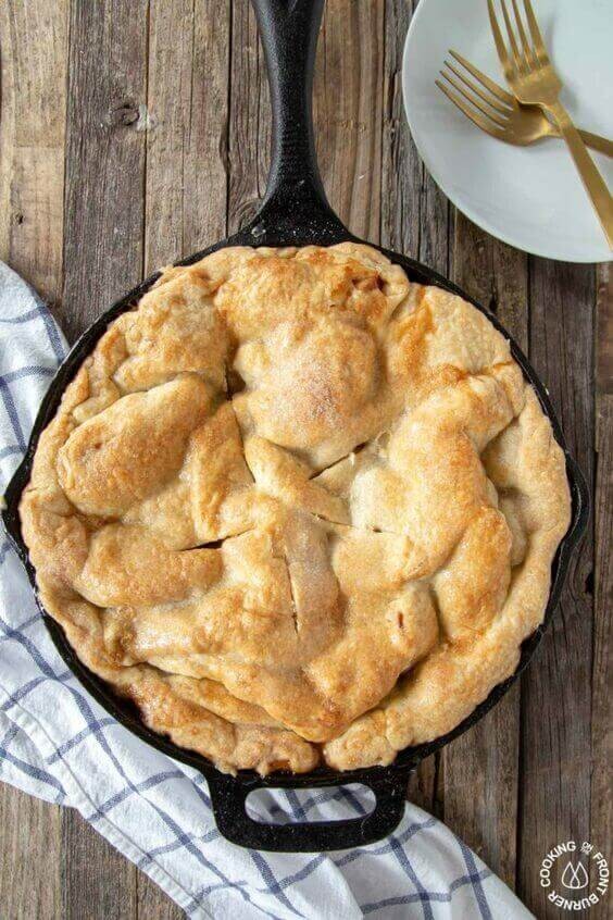 Cast Iron Skillet Apple Pie.