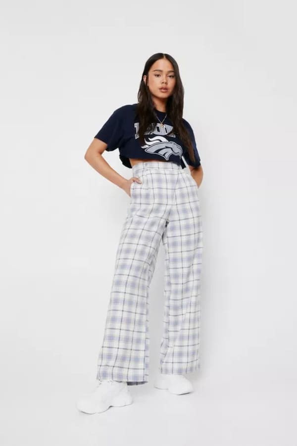 Plaid pants from Nasty Gal.