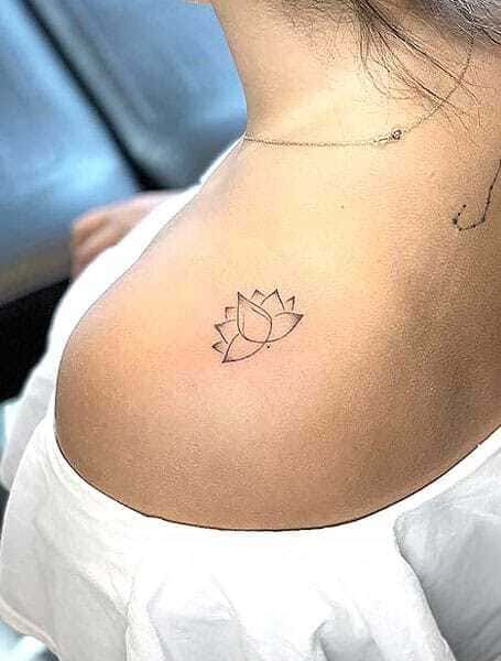 Lotus tattoo for women