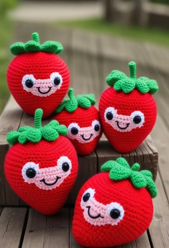 A Whimsical Crochet Using Fresh Fruits and playful creativity