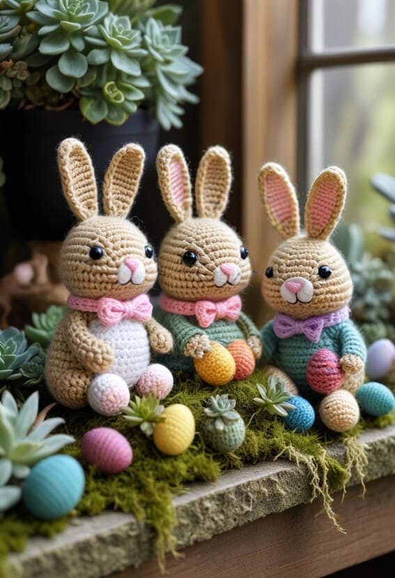 A Festive Vibe With Easter Crochet Decor