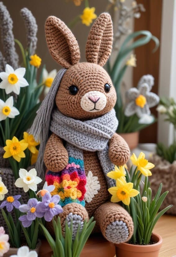 A Festive Vibe With Easter Crochet Decor