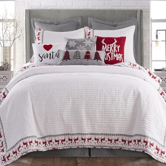 Rudolph Christmas Quilt Set