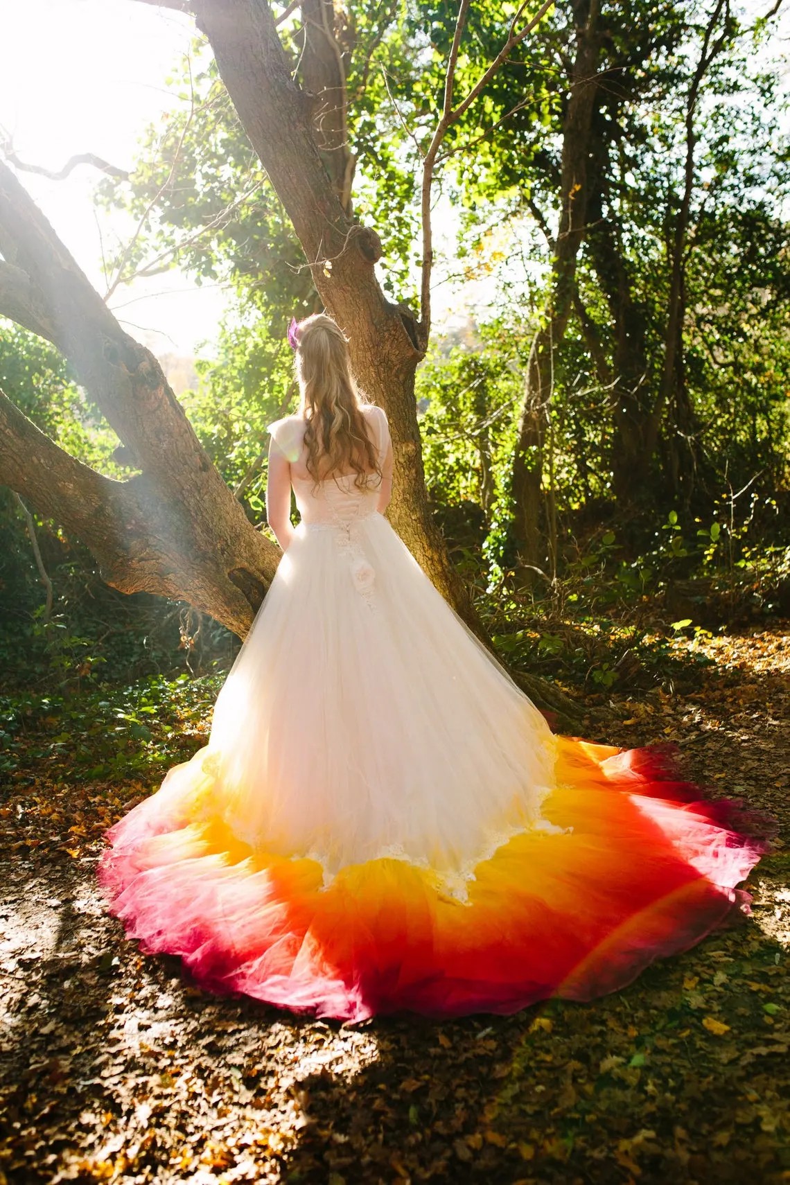 Wedding dress trend: ombre or dip-dyed wedding dresses