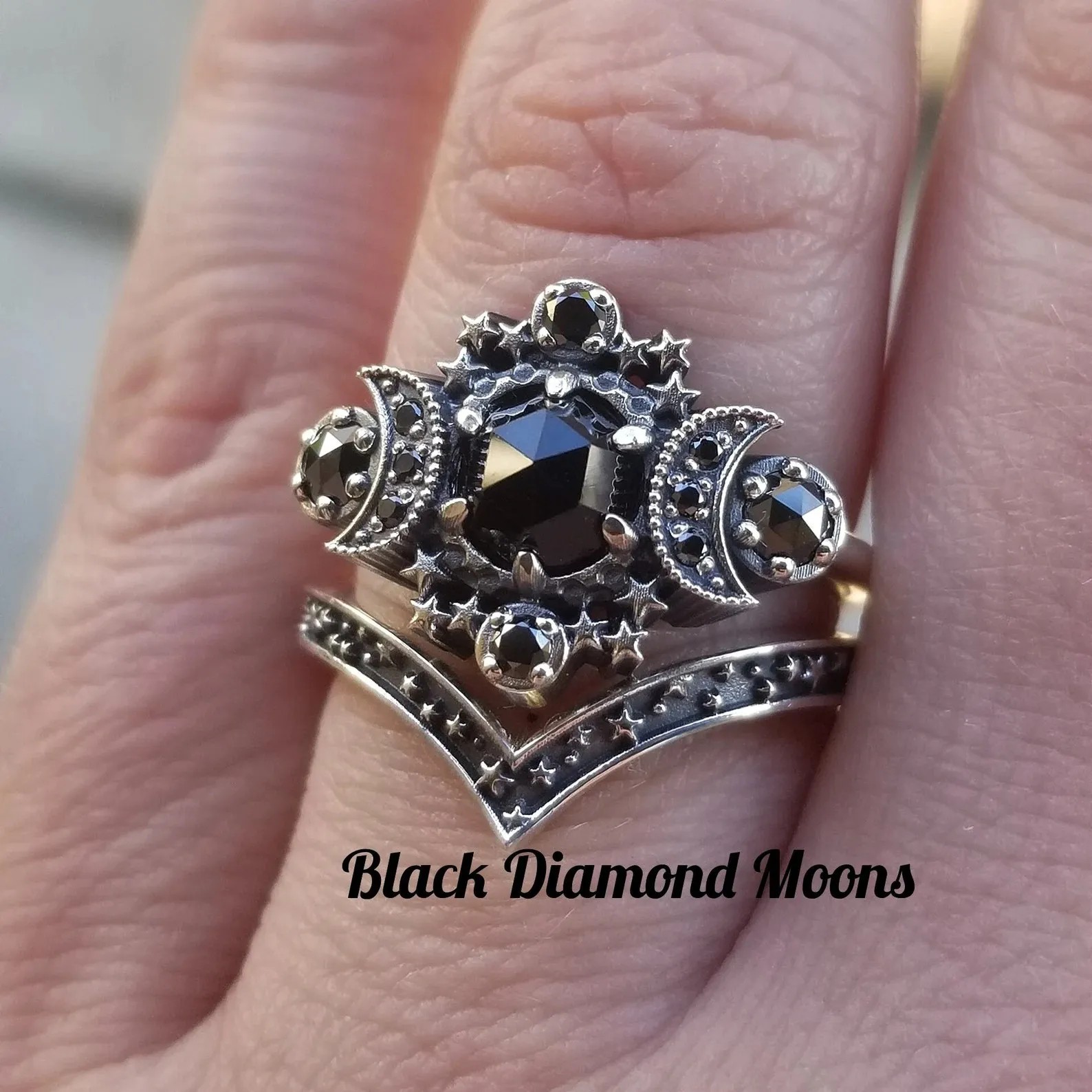 And finally, our FAVORITE black diamond engagement ring