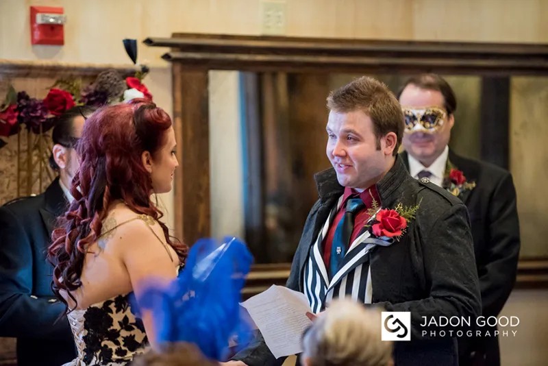 Tell us about the masquerade wedding ceremony: