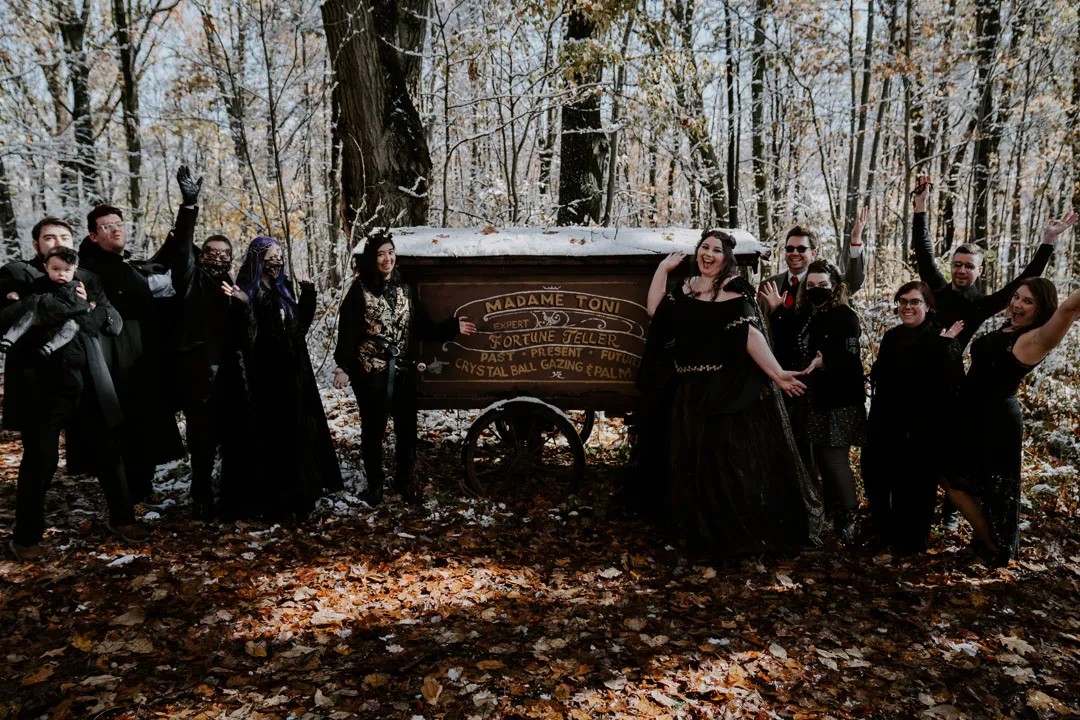 The full witchy Halloween handfasting gallery