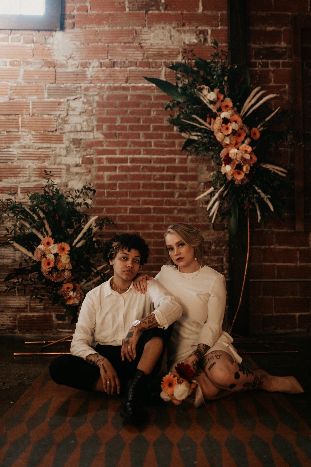 This nonbinary wedding inspiration is a whole mood.