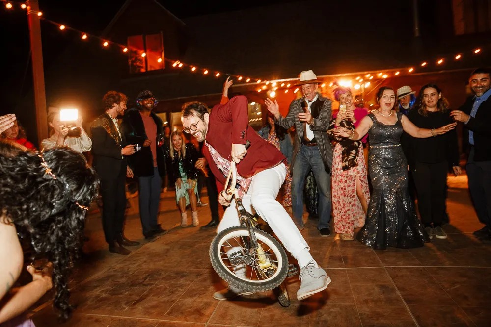 Tell us about the wedding campout reception: