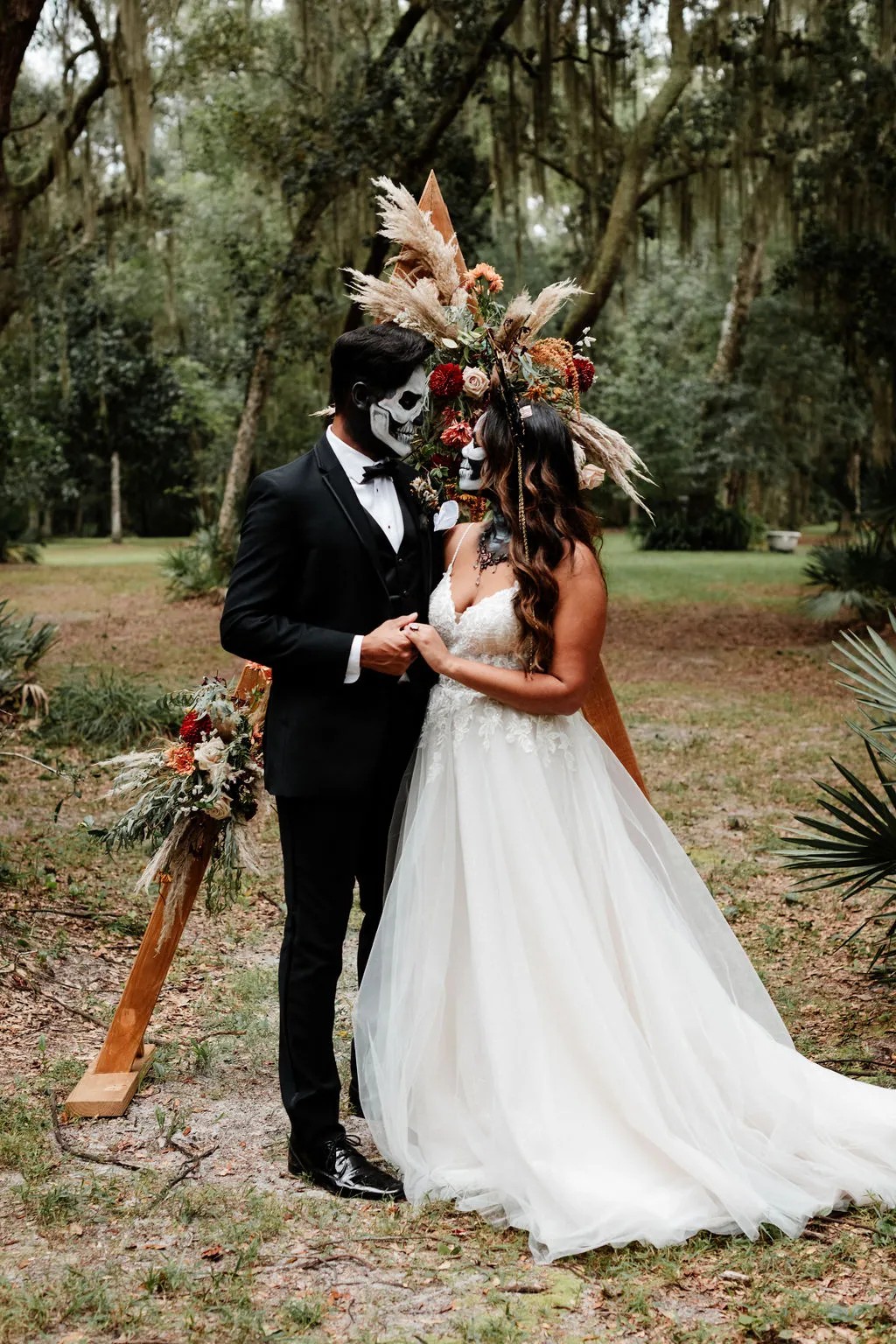 Vendors who worked on this styled shoot full of Ghoulishly Chic Halloween Wedding Ideas: