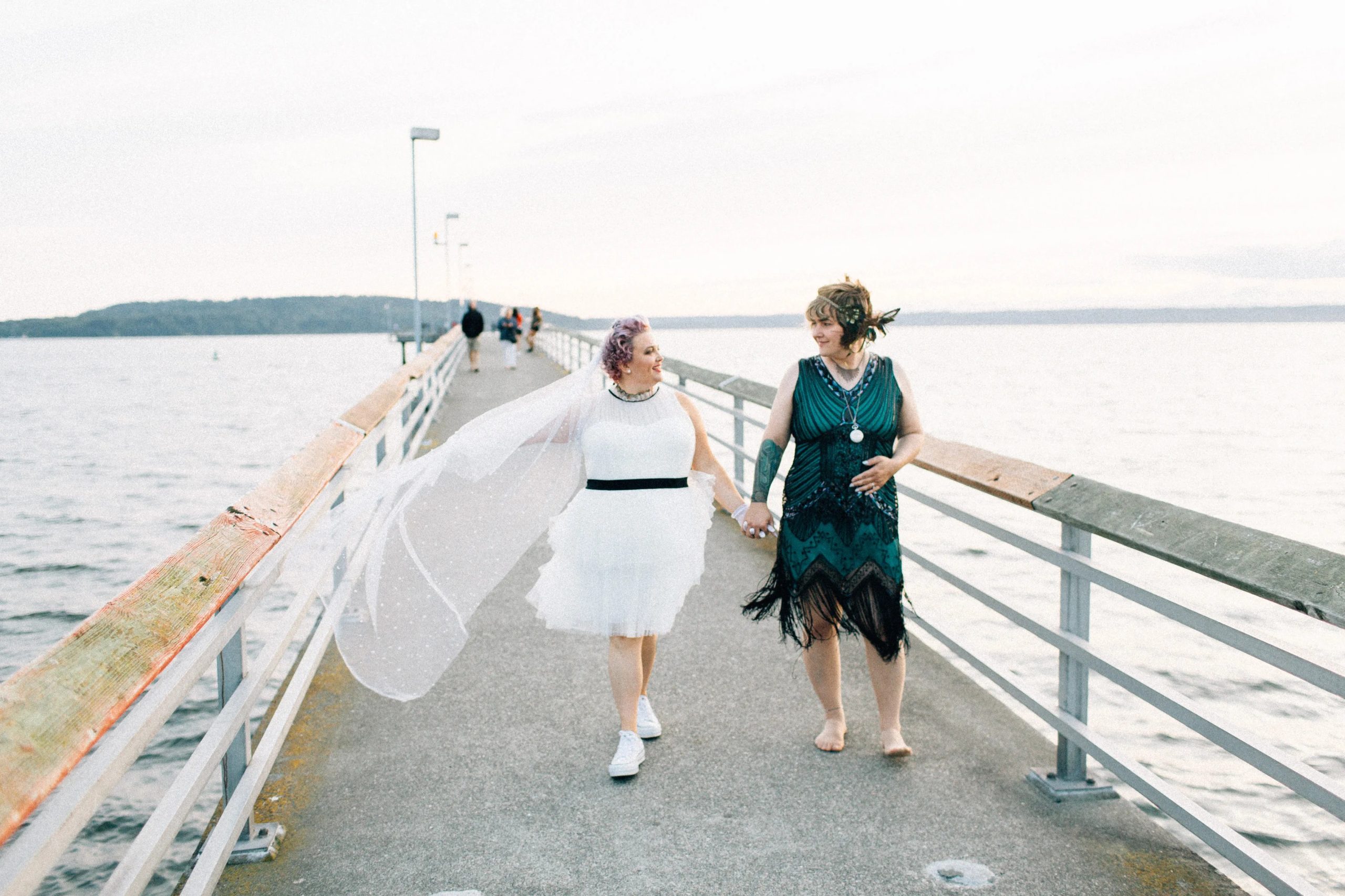 A quirky time travel transgender lesbian wedding