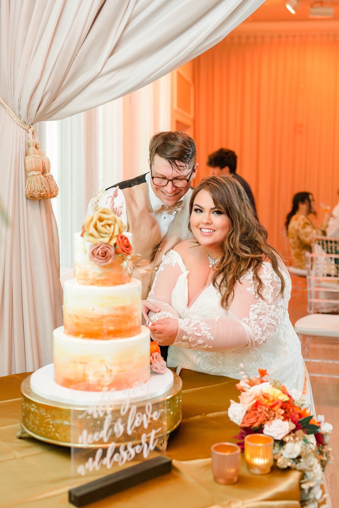 Our fall wedding in Florida reception: