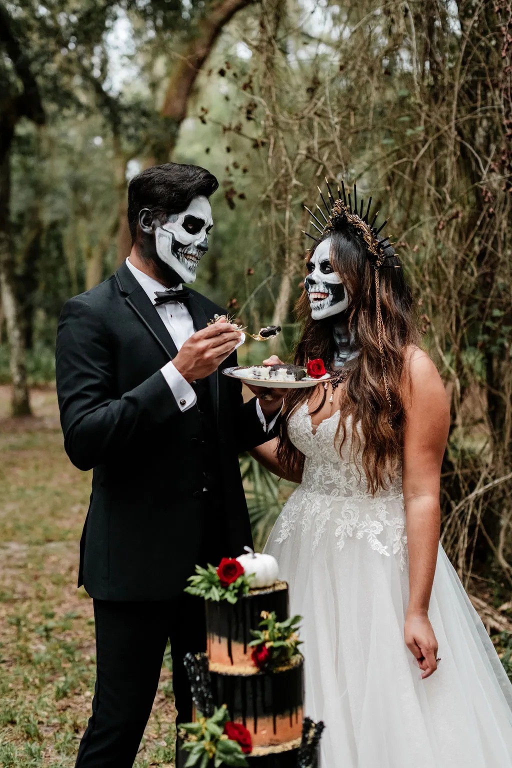 Vendors who worked on this styled shoot full of Ghoulishly Chic Halloween Wedding Ideas: