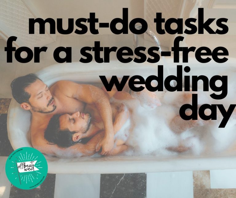 14 Ways To Have A Stress-Free Wedding Day