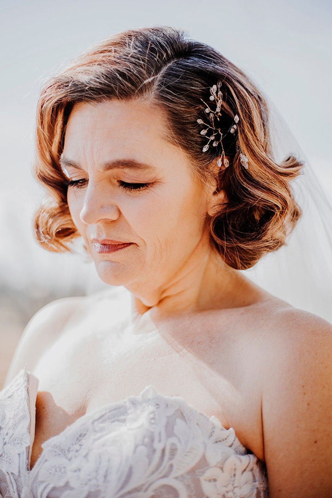 How gorgeous is this purple wedding dress?!