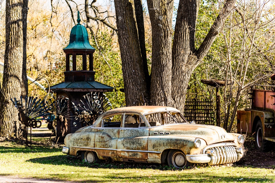 Our Forevertron wedding at the Evermor Sculpture Park: