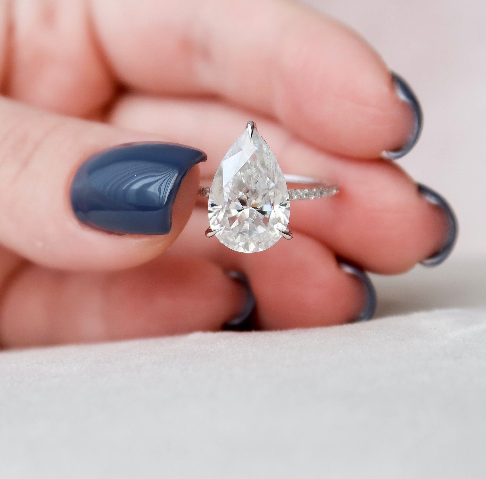 Moissanite engagement rings