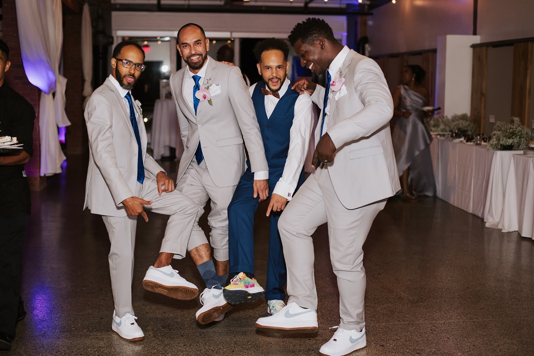 Tell us about the unique hip hop wedding reception: