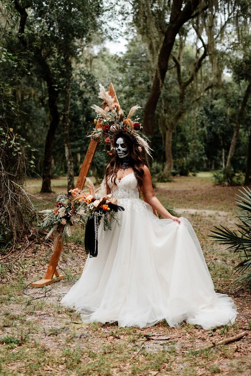 Vendors who worked on this styled shoot full of Ghoulishly Chic Halloween Wedding Ideas: