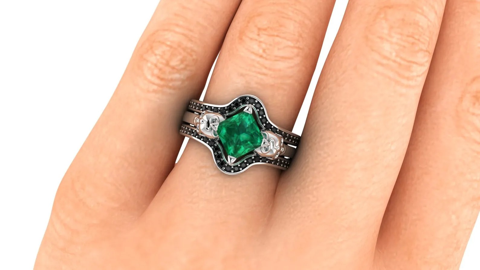 Slytherin Harry Potter wedding rings