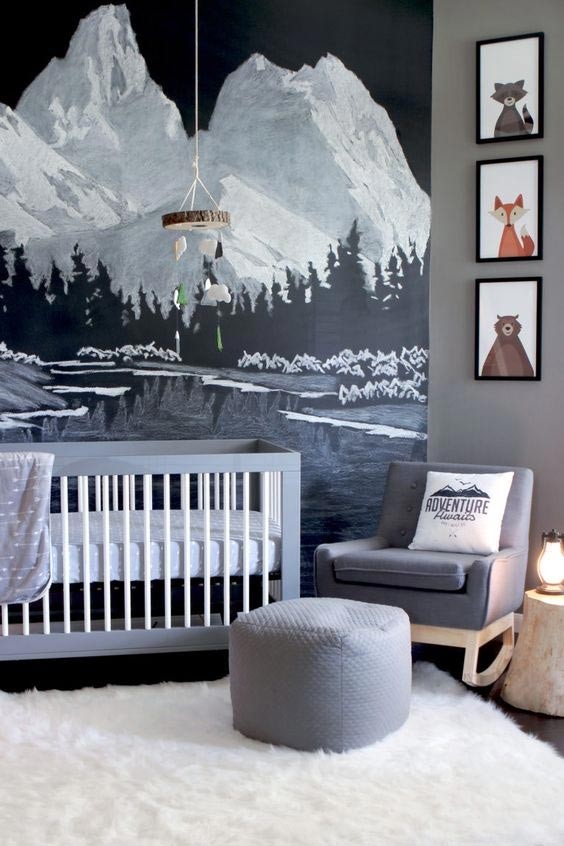 Modern Outdoor-themed Nursery by GrayHouseStudio