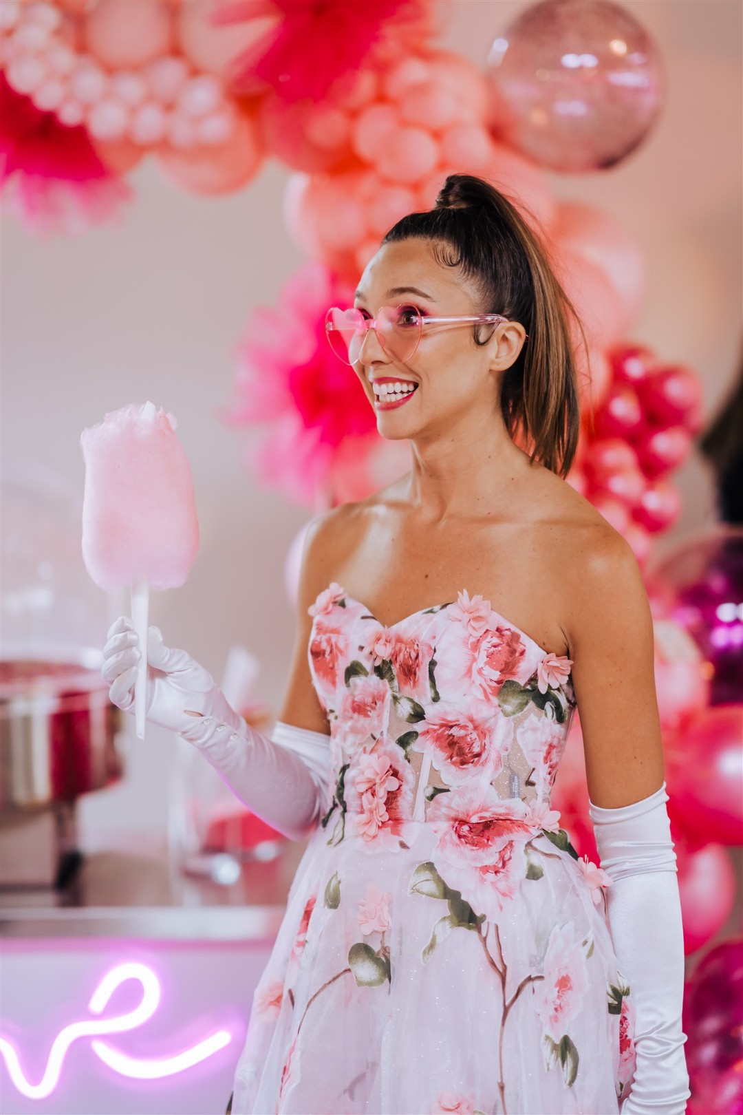 Having a cotton candy cart at your wedding is Barbie-approved!