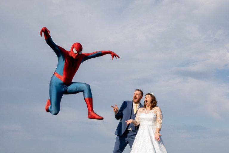 A Comic Book Wedding With Spiderman, Pizza, And A Rickroll Processional