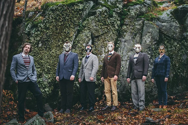 Animal masks and costumes at this eerie-as-hell Wicker Man wedding