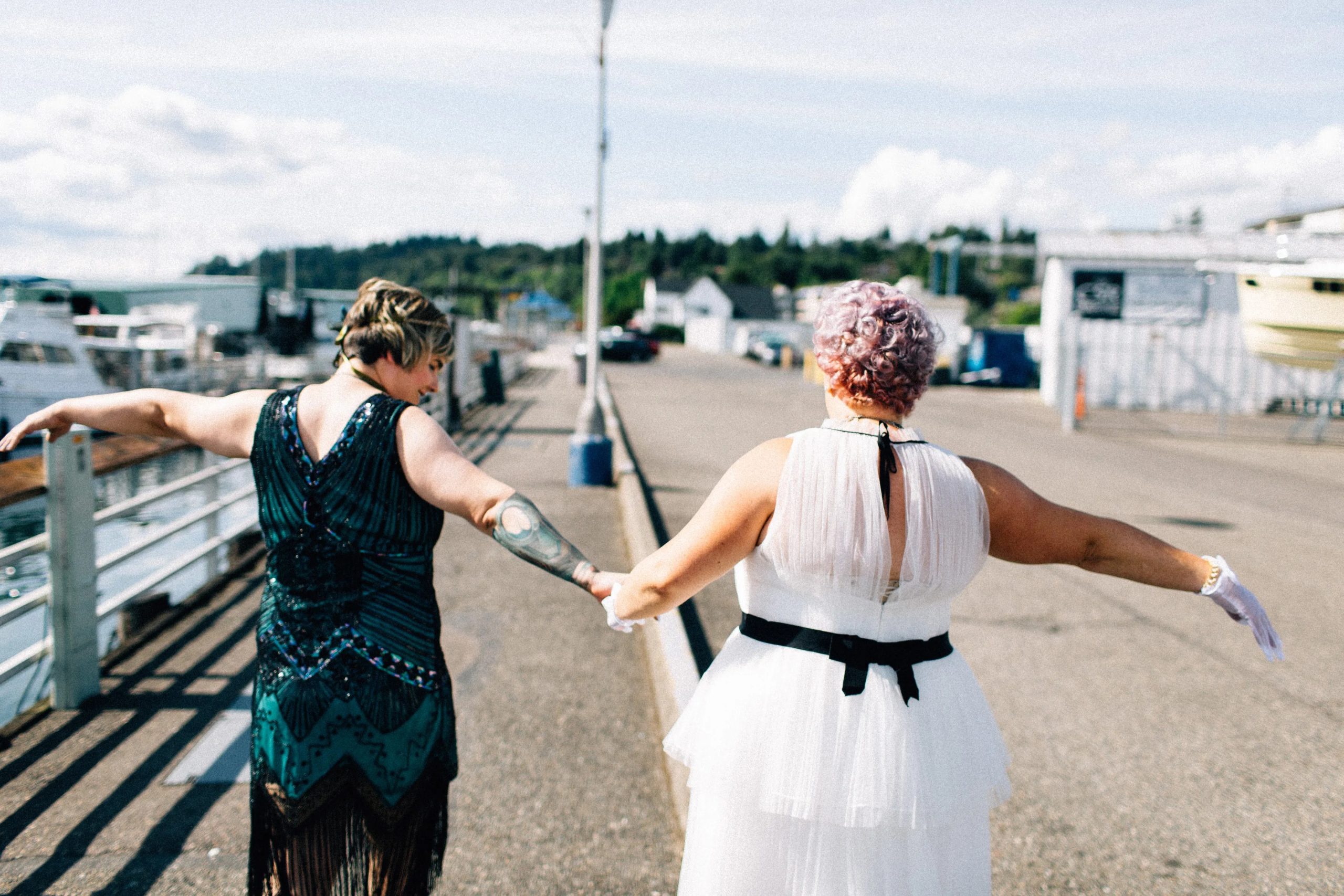 A quirky time travel transgender lesbian wedding