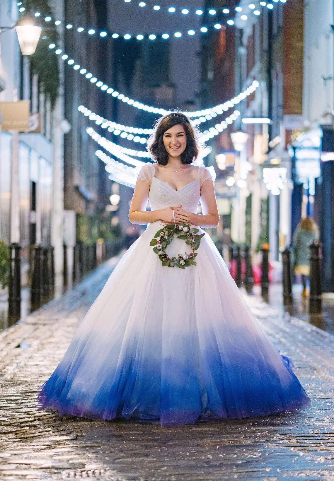 Wedding dress trend: ombre or dip-dyed wedding dresses