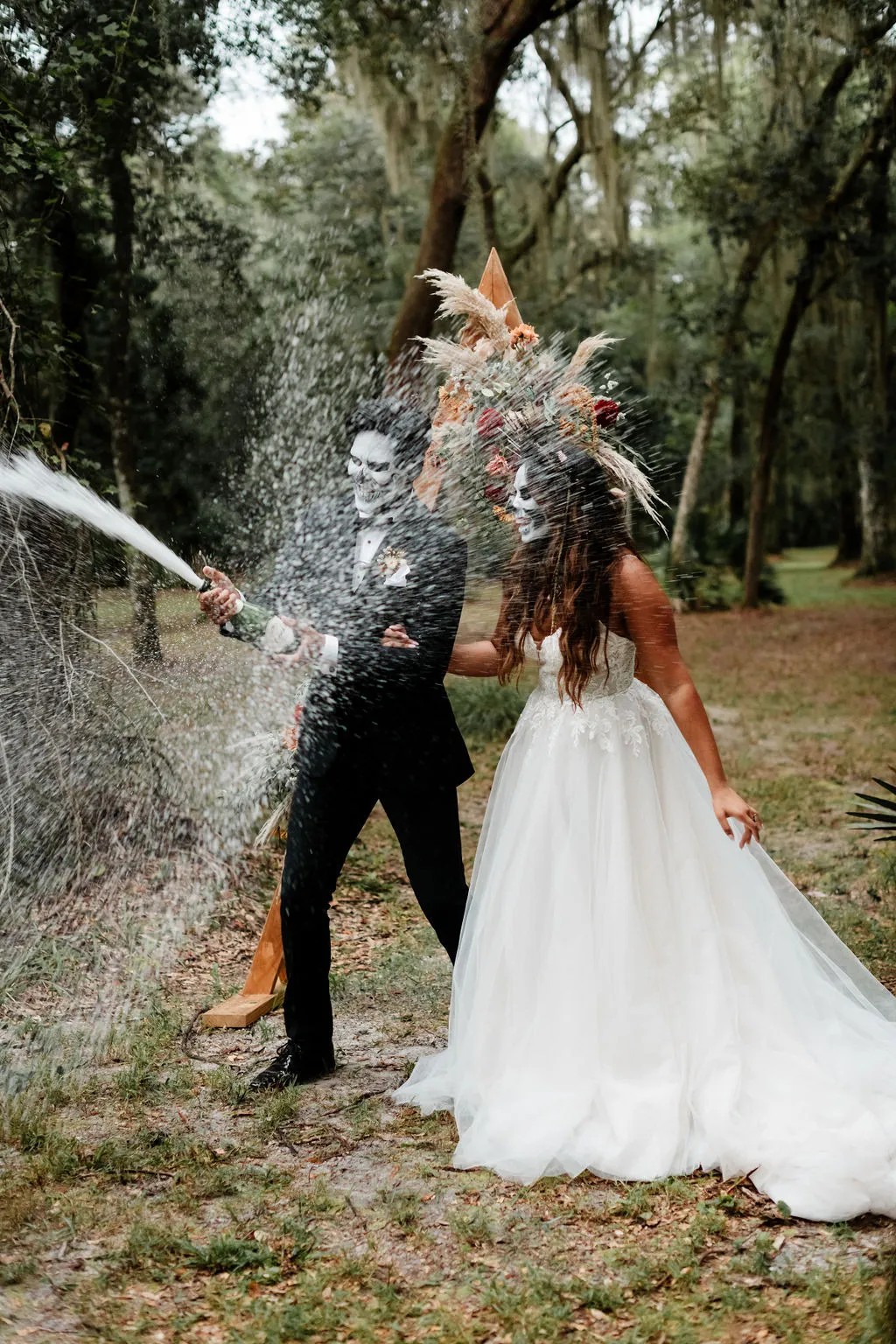 Vendors who worked on this styled shoot full of Ghoulishly Chic Halloween Wedding Ideas: