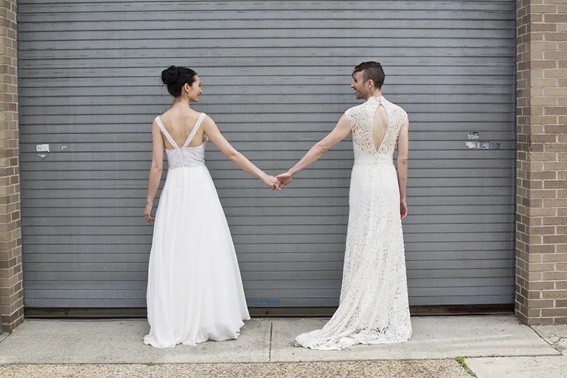 This gender fluid wedding dress photo shoot gives zero fucks about the gender binary