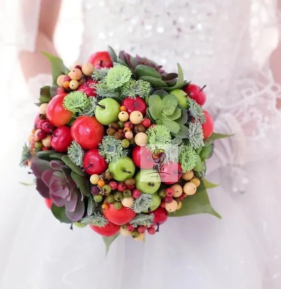 Fruit wedding bouquets