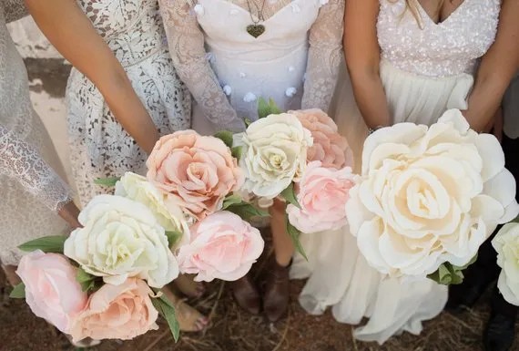 Paper flower bouquets