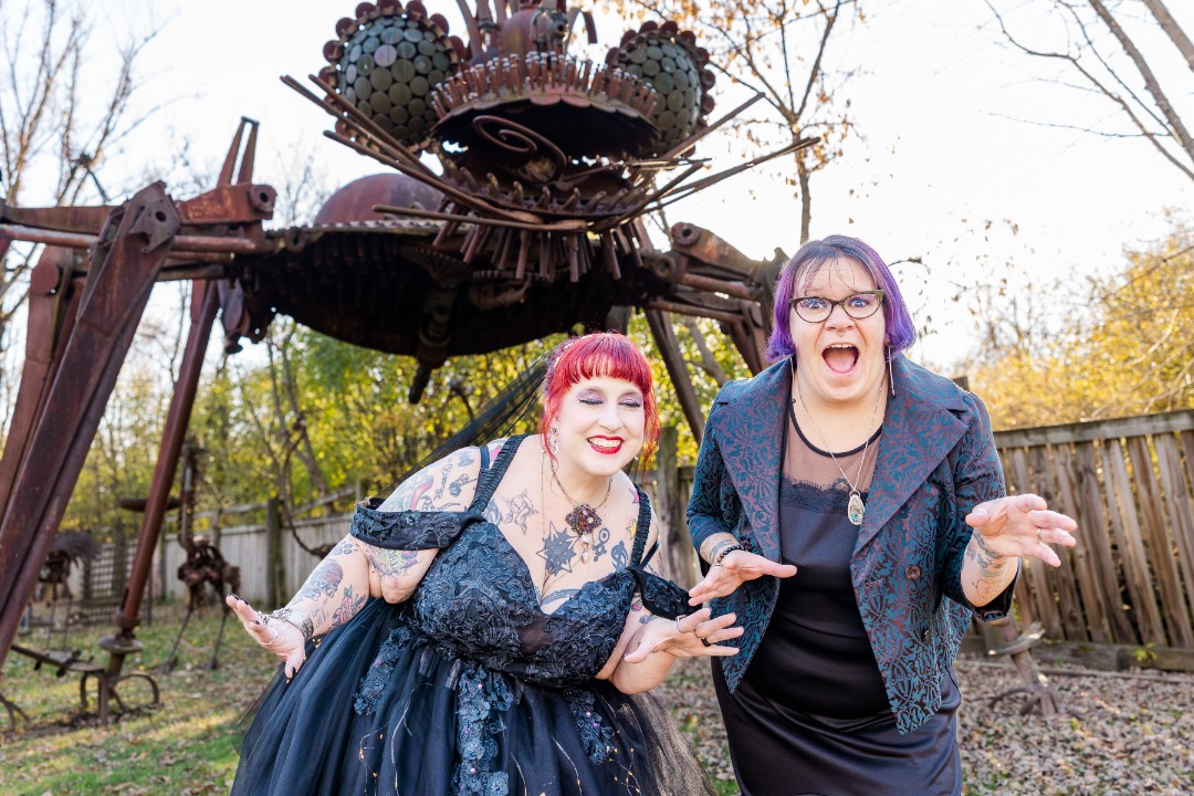 Forevertron wedding at the Evermor Sculpture Park Gallery