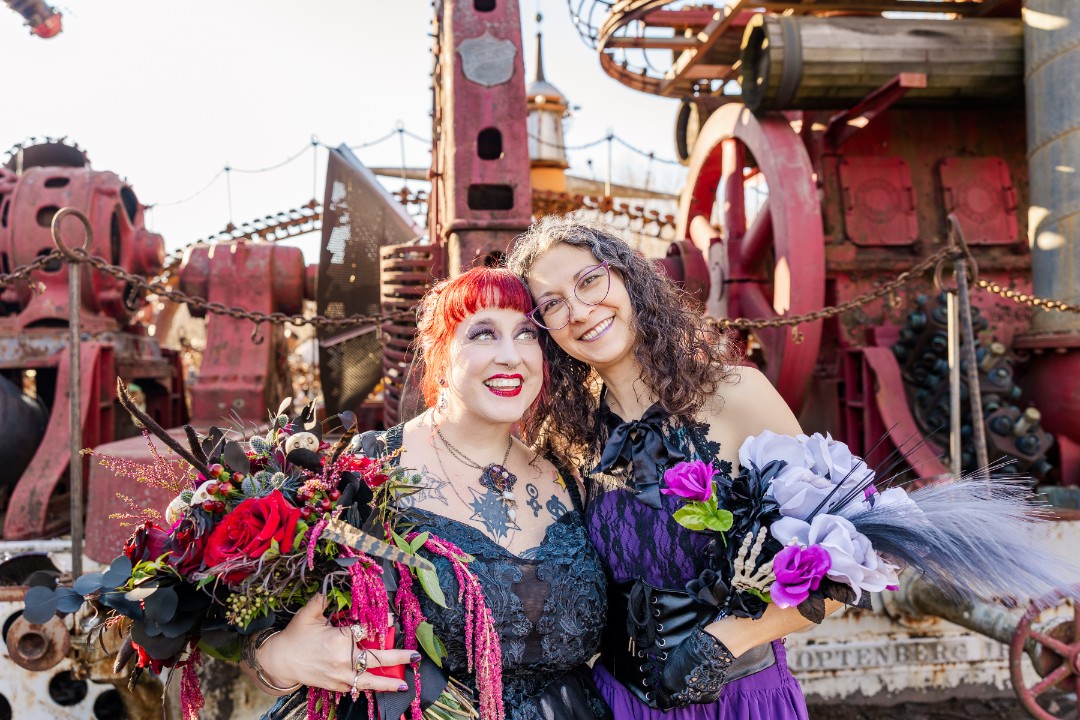 Forevertron wedding at the Evermor Sculpture Park Gallery