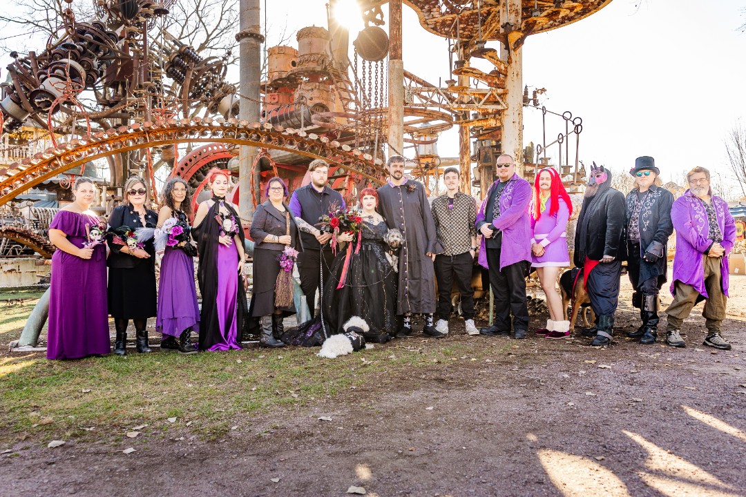 Forevertron wedding at the Evermor Sculpture Park Gallery