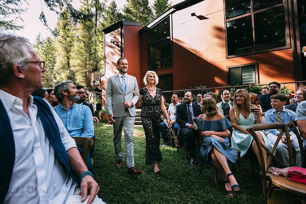 The redwood wedding processional