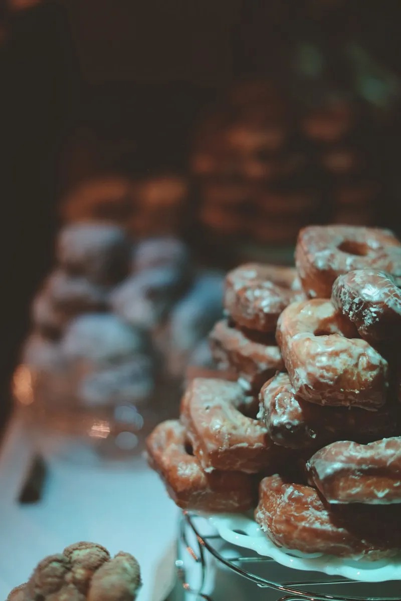 They stack perfectly for a donut “tower”