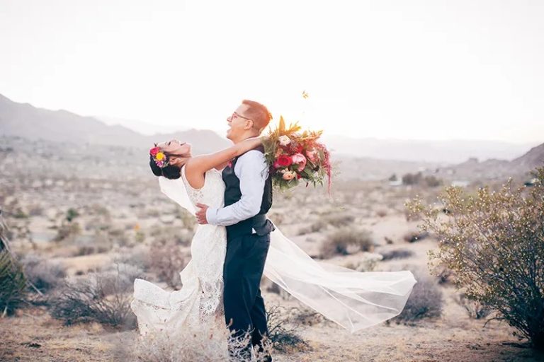 This Wedding Was A Sci-Fi Lovers Ceremony And Cryptid Creatures With A Dose Of Boho In The Desert