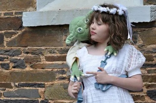 Yoda is tops at inspiring courage for scary wedding stuffs