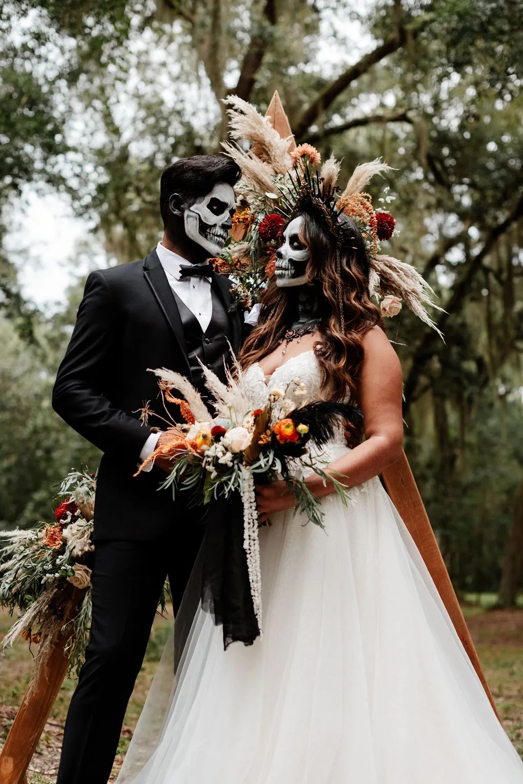 Vendors who worked on this styled shoot full of Ghoulishly Chic Halloween Wedding Ideas: