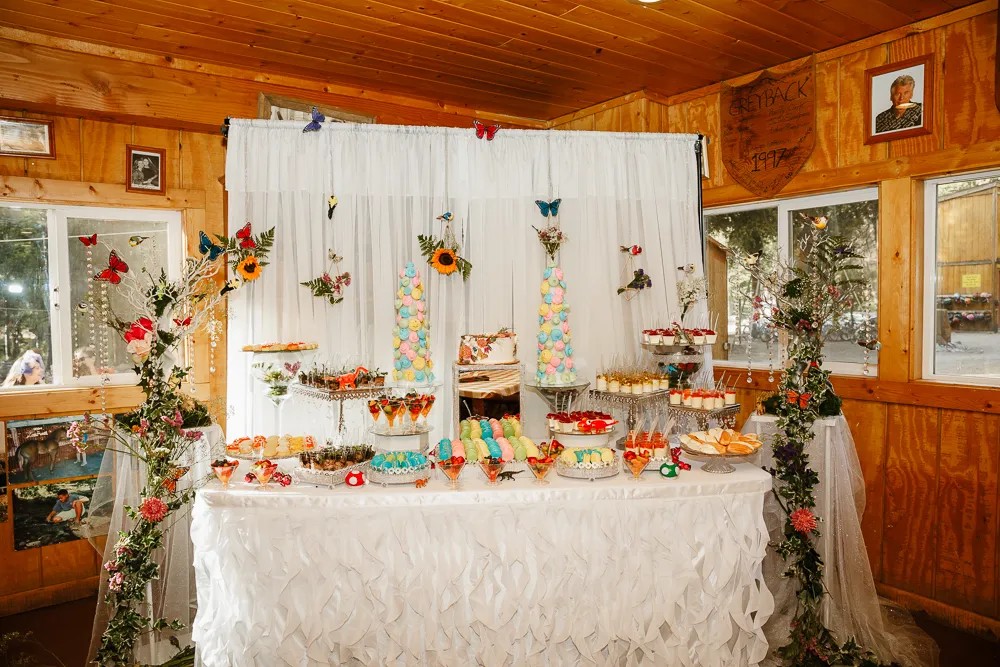 Tell us about the wedding campout reception: