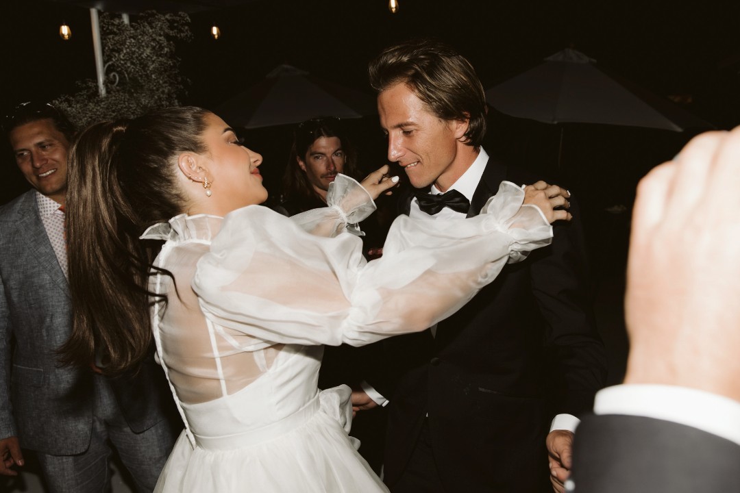 Tell us about the disco wedding reception: