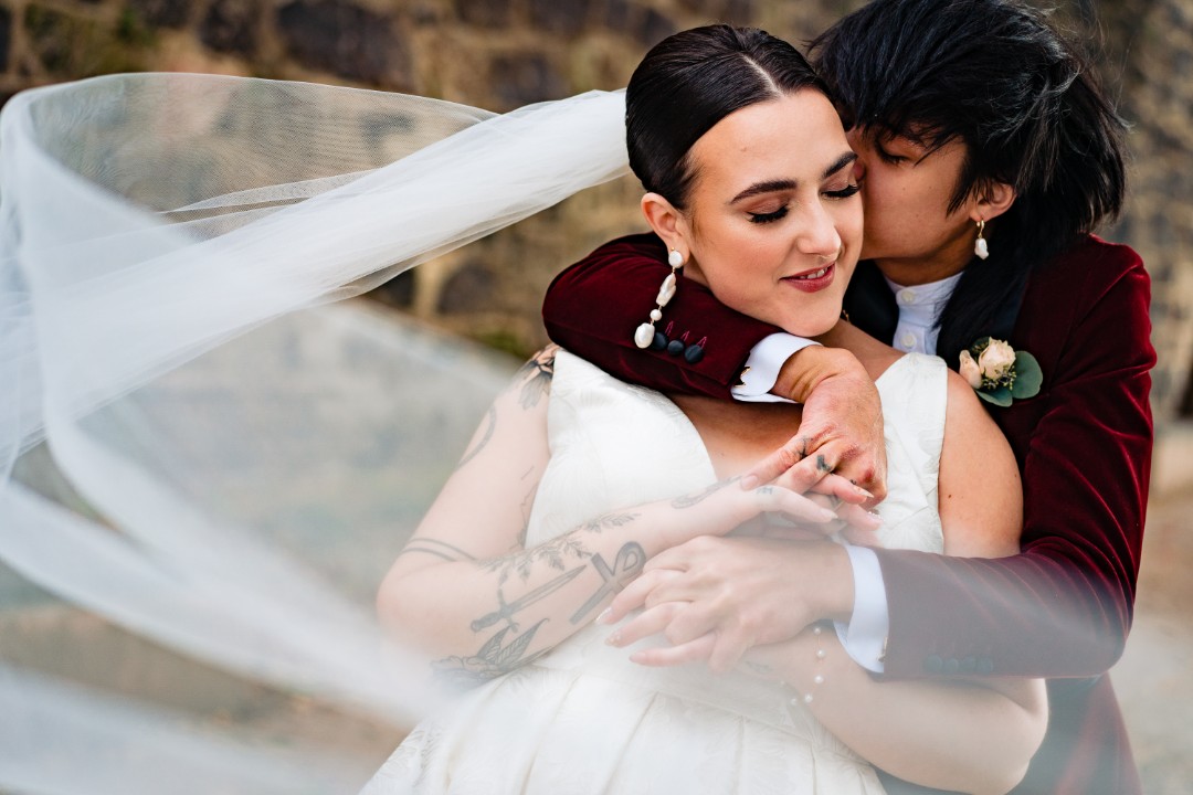 We love how this couple stayed true to themselves on their wedding day.