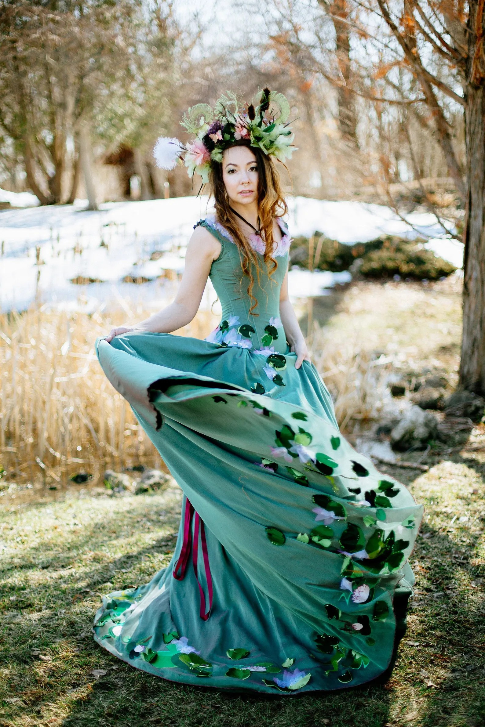 Fairy fabulous emerald green wedding dresses