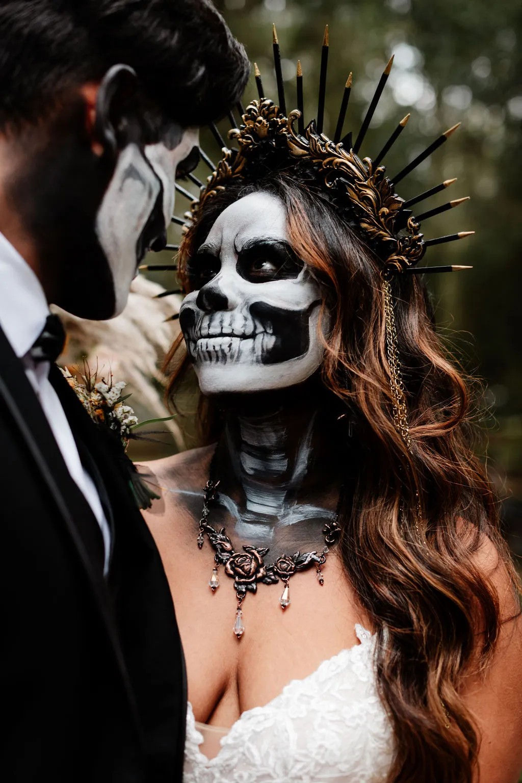 Vendors who worked on this styled shoot full of Ghoulishly Chic Halloween Wedding Ideas: